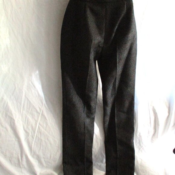 NWT NEW CHRISTIAN DIOR PARIS PANTALON ND Wool Pants Trouser 36 NOIR BLACK - Picture 3 of 8